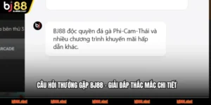Câu Hỏi Thường Gặp BJ88 - Giải Đáp Thắc Mắc Chi Tiết