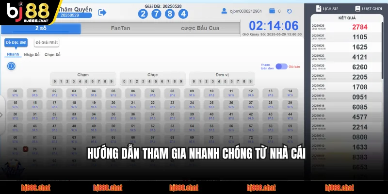 Hướng dẫn tham gia nhanh chóng từ nhà cái